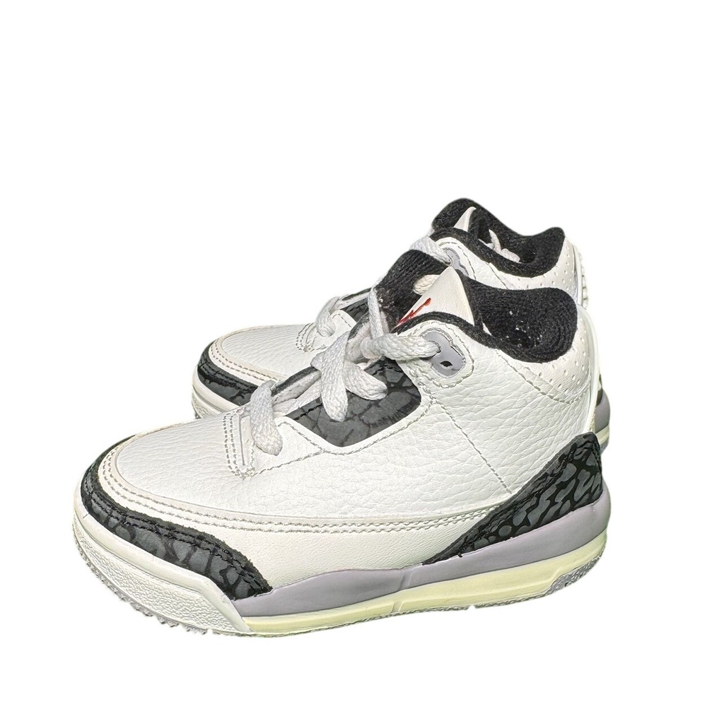 Nike Air Jordan 3 Retro Cement Grey White DM0968-106 Toddler Baby Size 5C